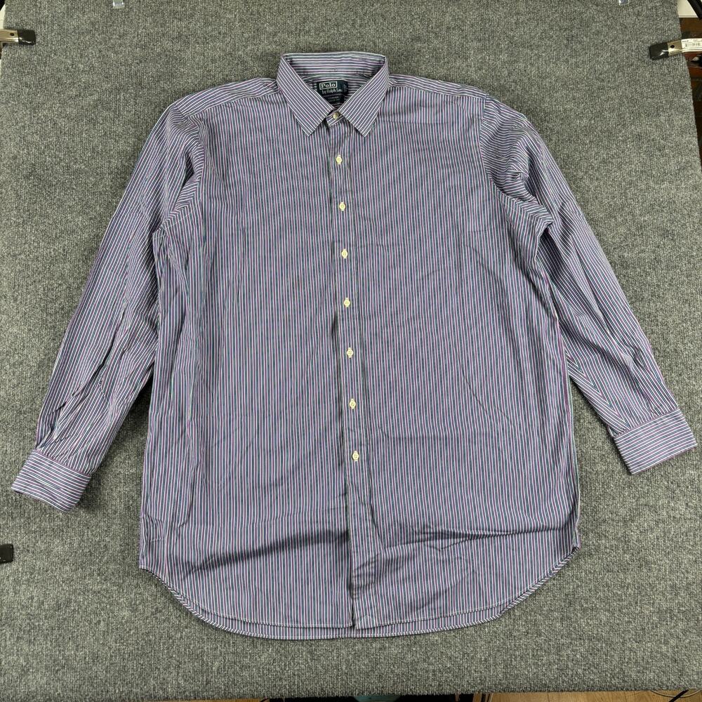 Polo Ralph Lauren Size 2XLT Curham Classic Fit Shirt Striped Cotton